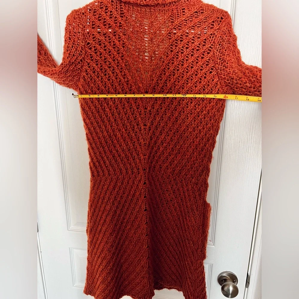 Free People Buttermilk Biscuit Cardigan in rust - Picture 6 of 9